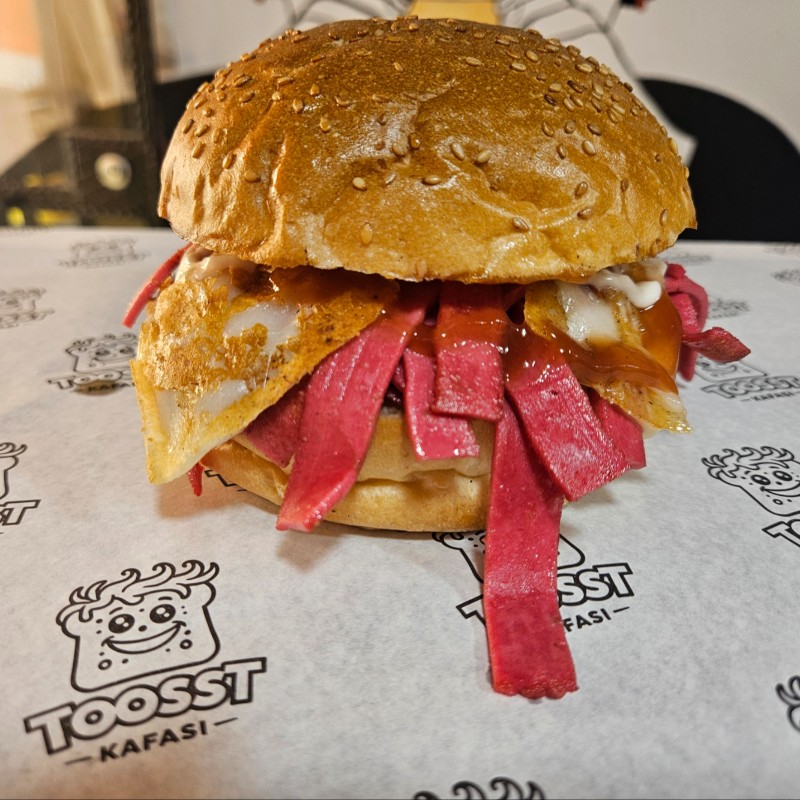 Karışık Burger Sandviç (Yumurtalı)